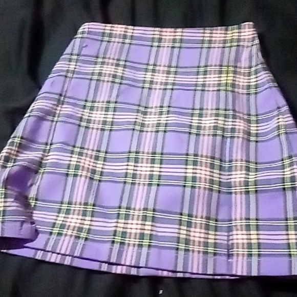 PacSun Skirts Pacsun Purple Plaid Skirt Size Small Poshmark